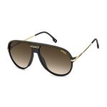 Lunettes de soleil carrera c sport 06 / s 61 / 14 / 145 matte black gold / black brown green inject ...