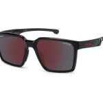 Lunettes de soleil carrera ducati carduc 045 / s 56 / 17 / 145 black red / red mirrored inject� / propionate ...