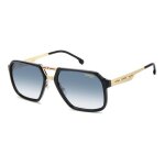 Lunettes de soleil carrera victory c 27 / s 59 / 19 / 145 black gold / dark blue shaded inject� homme ...