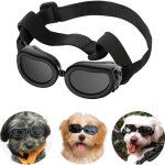 Lunettes de soleil chien avec sangles r�glables protection uv anti - bu�e petit chien / chat 4 - 10 kg ...