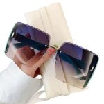 Lunettes de soleil - femme - r�tro carr�es - protection uv400 - verres polaris�s - bleu