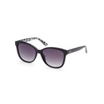 Lunettes de soleil guess gu7828 shiny black (01b) - aviator - femme - tendance