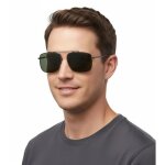 Lunettes de soleil pour homme champion style aviateur lunettes de soleil d�contract�es gris