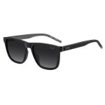 Lunettes de soleil hugo hg 1391 / g / s 56 / 19 / 145 black / grey shaded eco cellulose prop homme hg ...