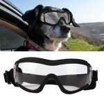 Lunettes de soleil impermables coupe - vent pour animaux de compagnie chiens - hen - noir - chien