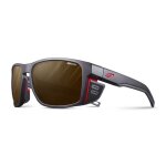 Lunettes de soleil julbo shield - reactiv high mountain 2 - 4 - black translu / orange securit - tu
