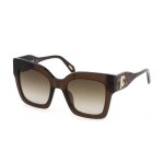 Lunettes de soleil just cavalli sjc019 52 / 22 / 140 0aak marrone trasparente lucido acetato woman marrone ...