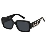 Lunettes de soleil marc jacobs marc 693 / s black white (80s 2k) - aviator - gris - tendance - mtal