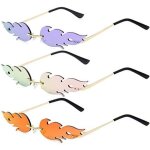 Lunettes de soleil -  la mode - flamme - multicolore - mixte - tendance