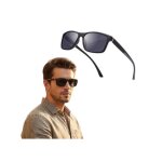 Lunettes de soleil polaris�es - aviateur sportif rectangulaire - verres tac polaris�s - uv400 - monture ...