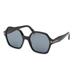 Lunettes de soleil tom ford ft1032 romy shiny black (01a) - noir - classique - adulte - gris