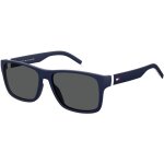 Lunettes de soleil tommy hilfiger th 1718 / s 56 / 16 / 145 blue / grey inject� / propionate homme th ...