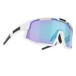 Lunettes de sport - bliz - vision - monture blanche - verres bleus - protection catgorie 3