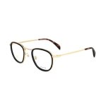 Lunettes de vue david beckham db 1025 48 / 24 / 145 2m2 black gold metal man dbe frame db 1025 2m2 48 ...