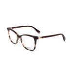 Lunettes de vue furla vfu498v 53 / 16 / 135 06yd shiny brown havana opal pink acetate woman fur frame ...