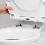 Lunette wc clipsable - levys - fermeture douce silencieuse - d�clip rapide pour nettoyage facile