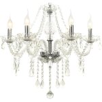 Lustre en cristal plafond s?allume avec 6 douilles sour salon chambre ou étude chambre diamètre 45 cm ... Lustre en cristal plafond s?allume avec 6 douilles sour salon chambre ou étude chambre diamètre 45 cm ...