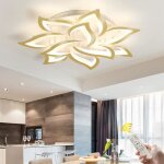 Plafonnier led - ganeed - fleur acrylique - 10 pétales - 60w - intérieur Plafonnier led - ganeed - fleur acrylique - 10 pétales - 60w - intérieur