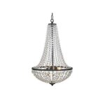 Lustre en verre et métal granso 2l noir - diamètre 30cm - culot e27 Lustre en verre et métal granso 2l noir - diamètre 30cm - culot e27
