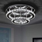 Lustre salon lustres en cristal 36w moderne led plafonnier cristal plafonnier luminaire suspension lampe ...