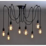 Lustre suspension cble 1. 5m ampoule e27 ledgle luminaire intrieur chambre salon