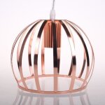 Lustre suspension pendentif moderne lustre lampe en fer or rose