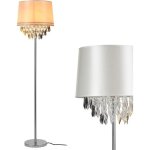 Lux. pro lampadaire lampe sur pied (1 x socle e27)(165 cm x Ø 40 cm) pied chromé + abat - jour argent ... Lux. pro lampadaire lampe sur pied (1 x socle e27)(165 cm x Ø 40 cm) pied chromé + abat - jour argent ...
