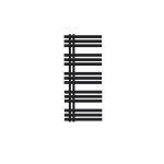 Luxebath radiateur salle de bain design iron em 500x1200 mm en acier noir mat s�che - serviette � panneaux ...