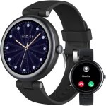 Lynn montre connect�e femme ronde petite 109 pouce elegante montre sport cardio podometre marche saturation ...