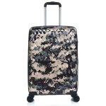 Valise cabine - lys - camouflage vert - polycarbonate - 55x38x20 cm - 4 roues silencieuses