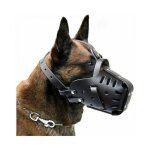 M museli�res pour animaux de compagniecuir fait �chiens taille moyenne et grandeberger allemand dobermanmasque ...