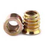M8 x 15mm insert fileté bois insert bois m8 Écrou hexagonal fileté en alliage de zinc Écrou à tête pour ... M8 x 15mm insert fileté bois insert bois m8 Écrou hexagonal fileté en alliage de zinc Écrou à tête pour ...