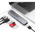 M81 hub usb c adaptateur pour macbook pro air dock 8 en 2 adaptateur pour mac book 4k@30hz hdmi thunderbolt ...