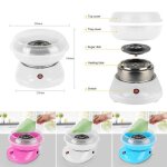 Machine � barbe � papa professionnelle - errolves - blanc - 450w - 27 x 26 x 18 cm