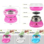 Machine � barbe � papa professionnelle - errolves - rose - 450w - acier inoxydable et pp