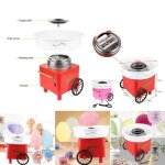 Machine  barbe  papa professionnelle errolves - rouge - 500w - 30 x 30 x 25cm