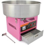 Machine barbe � papa professionnelle kukoo � bol en acier inoxydable de 50cm