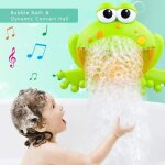 Machine  bulles grenouille avec 12 comptines pour le bain des enfants
