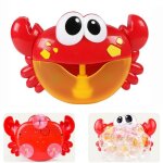 Machine  bulles musicale pour bb - jout crabe de bain - rouge - a partir de 18 mois
