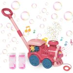 Machine � bulles - non sp�cifi� - pousser le jouet � bulles - led - musique - rose