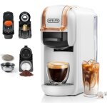 Machine � caf� � dosettes 4 en 1 - turbix - infusion chaude et froide - 19 bars - compatibilit� nes dg ...