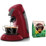 Machine à café dosette philips senseo original hd6553 / 81 booster darômes crema plus rouge + 32 dosettes ... Machine à café dosette philips senseo original hd6553 / 81 booster darômes crema plus rouge + 32 dosettes ...