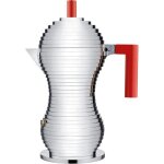 Alessi pulcina cafetire  induction rouge