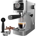Machine � caf� expresso 20 bar pompe italienne - iceagle - cm1660b cafeti�re avec mousseur � lait - 1350w ...