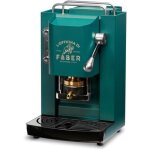 Machine  caf expresso - faber - pro deluxe - ese 44mm - finition chrome - british green