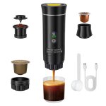 Machine � caf� expresso portable 3 - en - 1 ? cafeti�re capsules voiture camping ? �cran num�rique ? ...