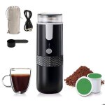 Portable cafeti�re � expresso170 ml1200 mahpour le caf� en poudre et les capsulespour la maisonle bureau ...