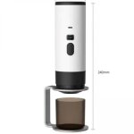 Machine � caf� portable sans fil � capsules chauffage rapide 90�c batterie 7800mah r�servoir 90ml gris ...