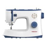 Machine � coudre - necchi - k432a - 32 points - enfile - aiguille automatique - couleur bleue