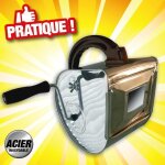 Machine a crepir acier inoxydable 54x28x53 cm en boite imprimee sous retractable